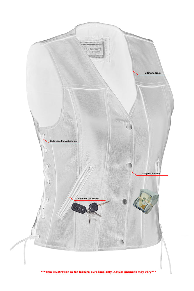 DS205 Women's Single Back Panel Concealed Carry Vest-Daniel Smart Mfg - Retail