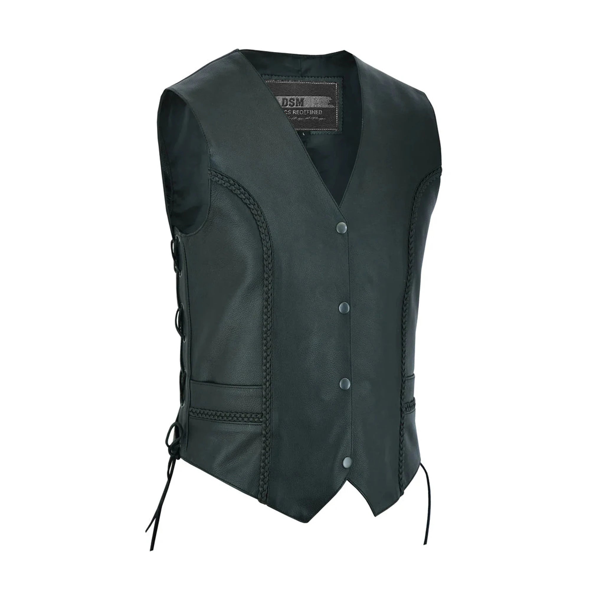 Miles Queen Women's Leather Motorcycle Vest