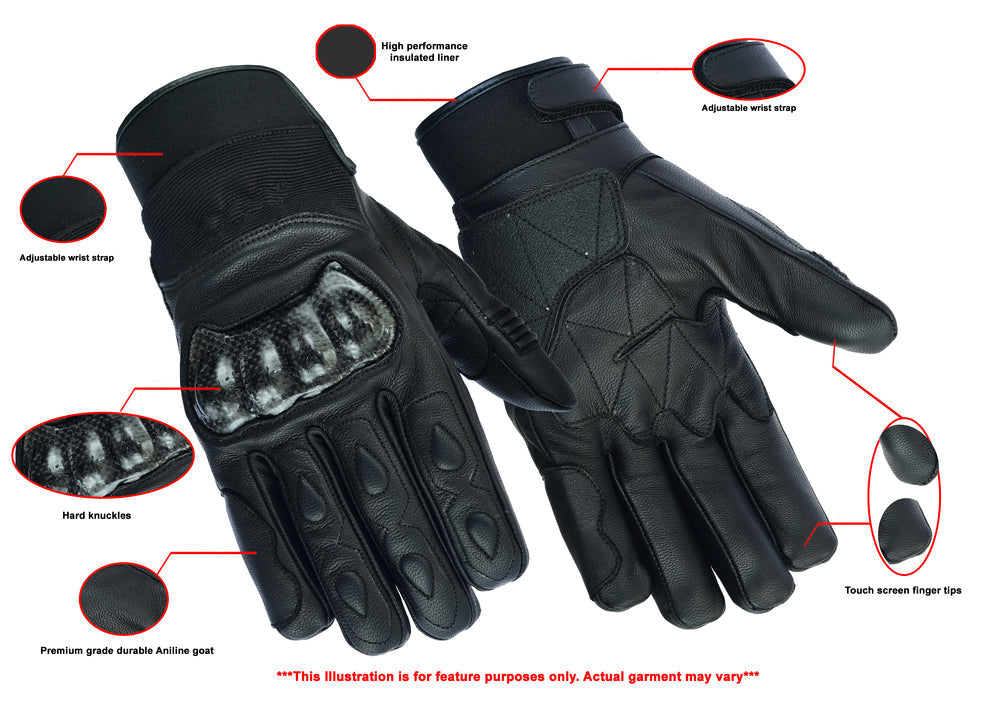 DS2492 Leather/Textile Performance Glove-Daniel Smart Mfg - Retail