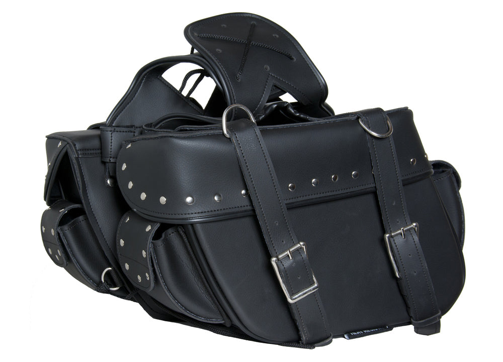 DS312S Two Strap Saddle Bag w/ Studs-Saddle Bags-Daniel Smart Mfg - Retail