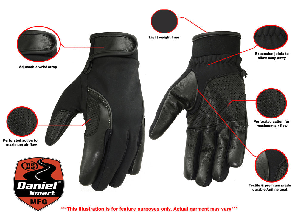 DS33 Leather/ Textile Lightweight Glove-Daniel Smart Mfg - Retail