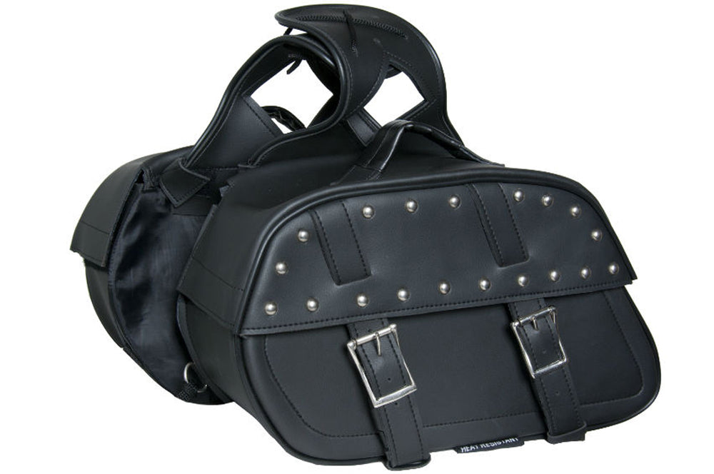 DS342S Two Strap Saddle Bag w/ Studs-Daniel Smart Mfg - Retail