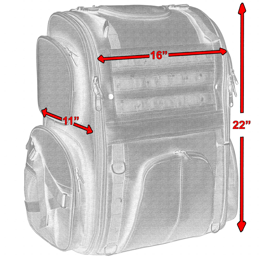 DS376 Modernized Sissy Bar Bag-Daniel Smart Mfg - Retail