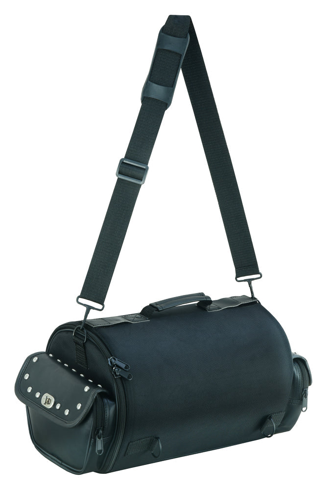 DS386 Updated Touring Back Pack With Studs-Sissy Bar Bags-Daniel Smart Mfg - Retail
