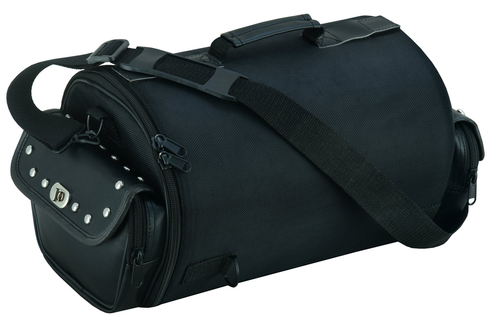 DS386 Updated Touring Back Pack With Studs-Sissy Bar Bags-Daniel Smart Mfg - Retail