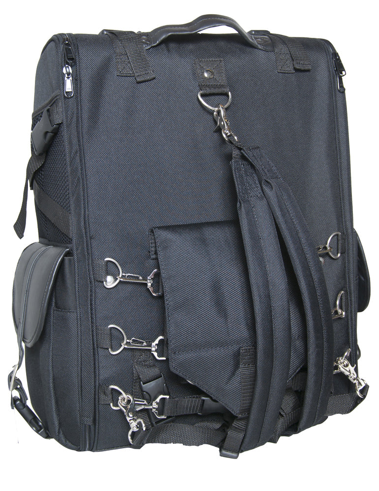 DS391S Updated Touring Sissy Bar Bag w/ Studs-Sissy Bar Bags-Daniel Smart Mfg - Retail