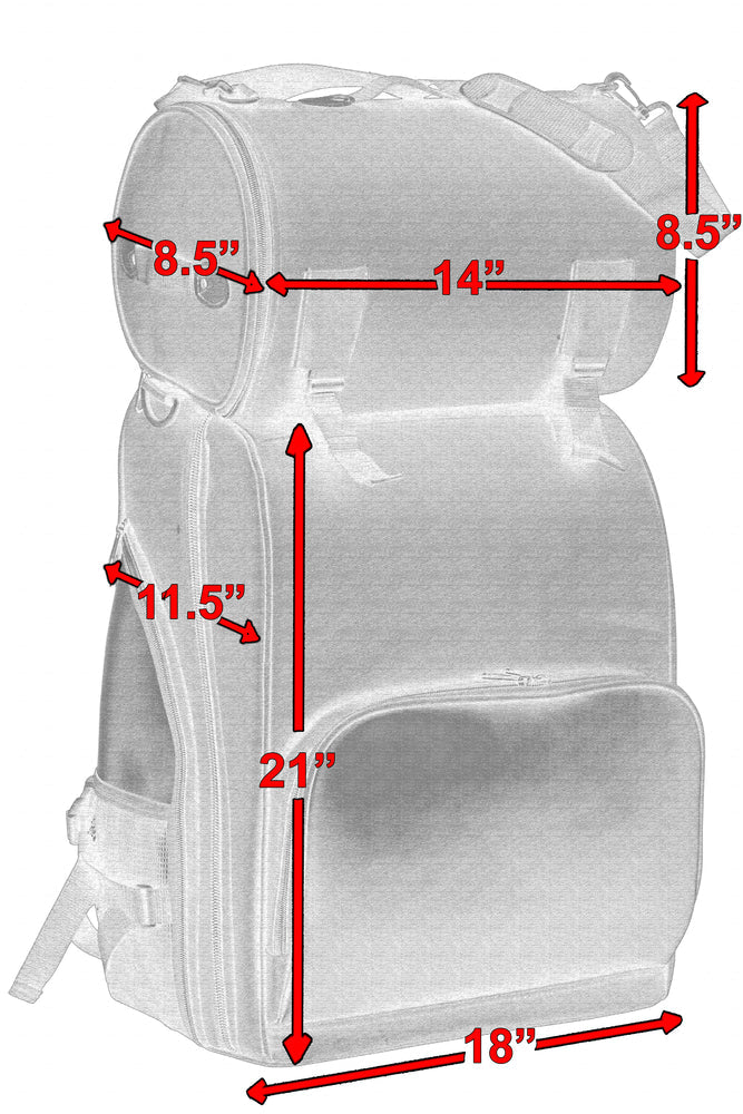 DS393 Updated Touring Sissy Bar Bag-Daniel Smart Mfg - Retail