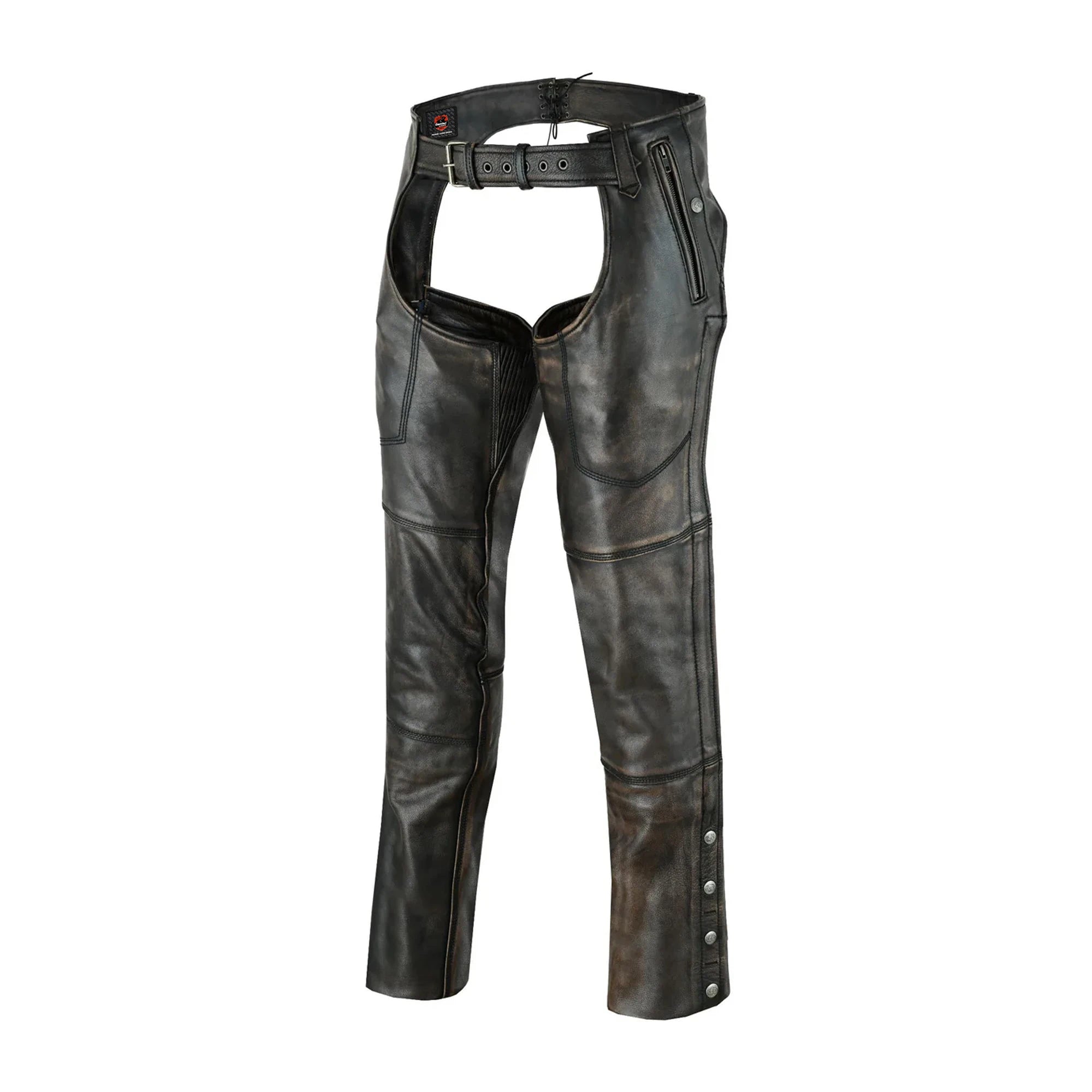 Iron Maverick Unisex Motorcycle Leather Chaps