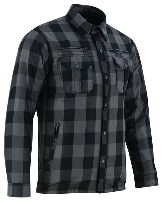 DS4670 Armored Flannel Shirt - Gray-Daniel Smart Mfg - Retail