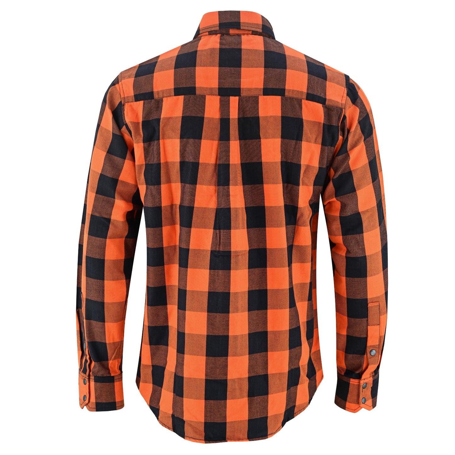 DS4684 Flannel Shirt - Orange and Black-Daniel Smart Mfg - Retail