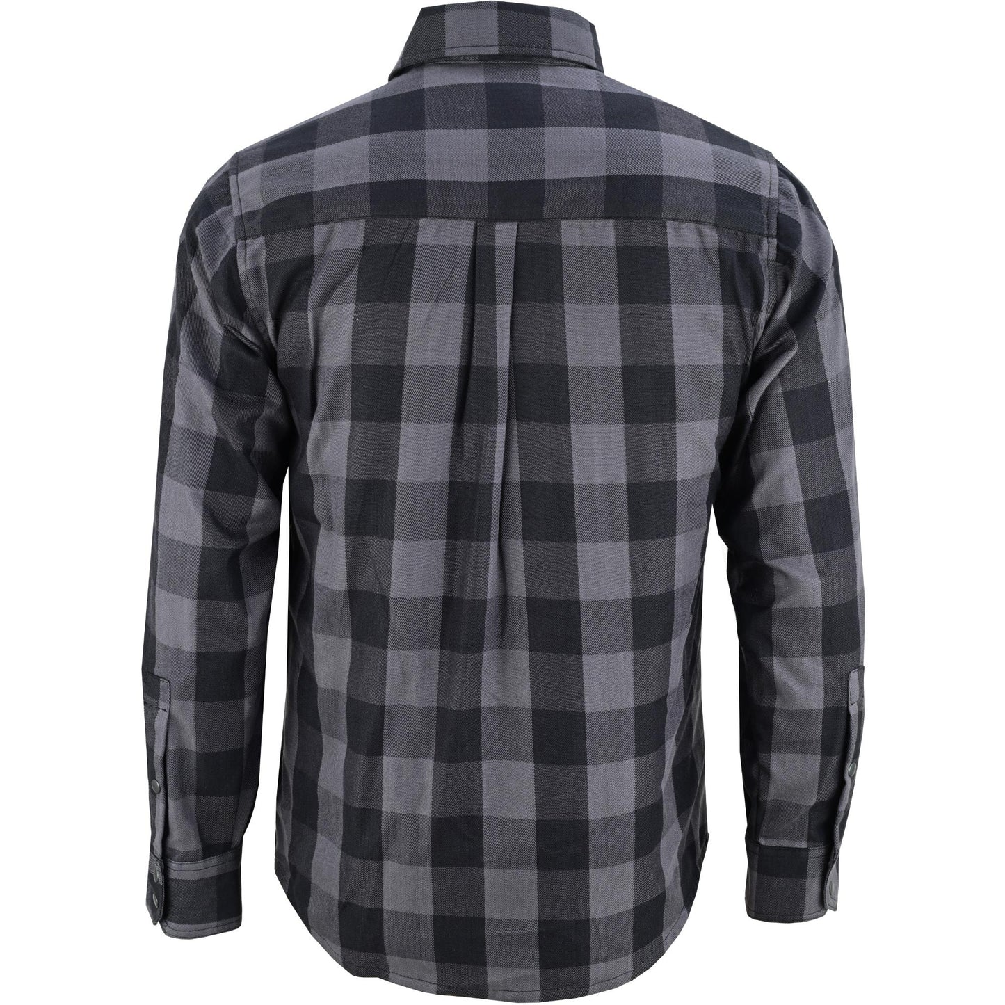 DS4685 Flannel Shirt - Gray and Black-Daniel Smart Mfg - Retail