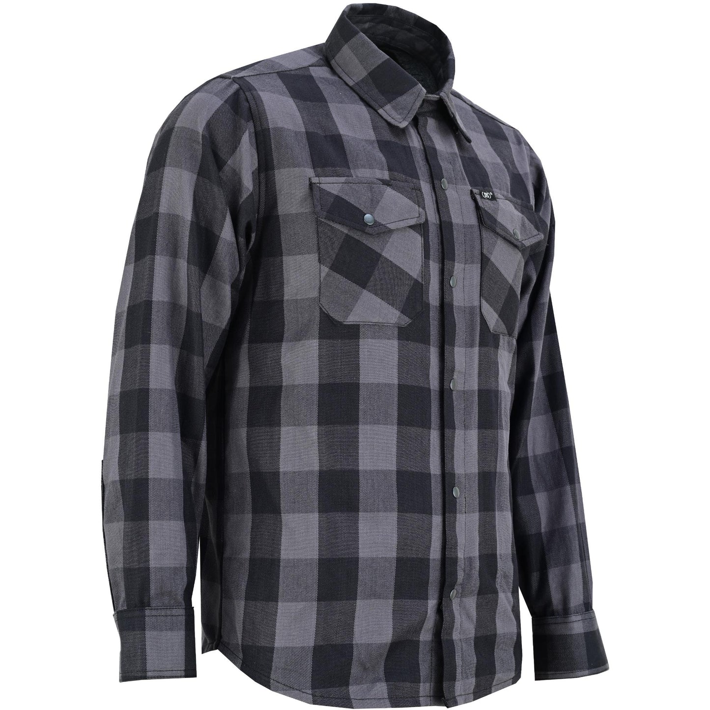 DS4685 Flannel Shirt - Gray and Black-Daniel Smart Mfg - Retail