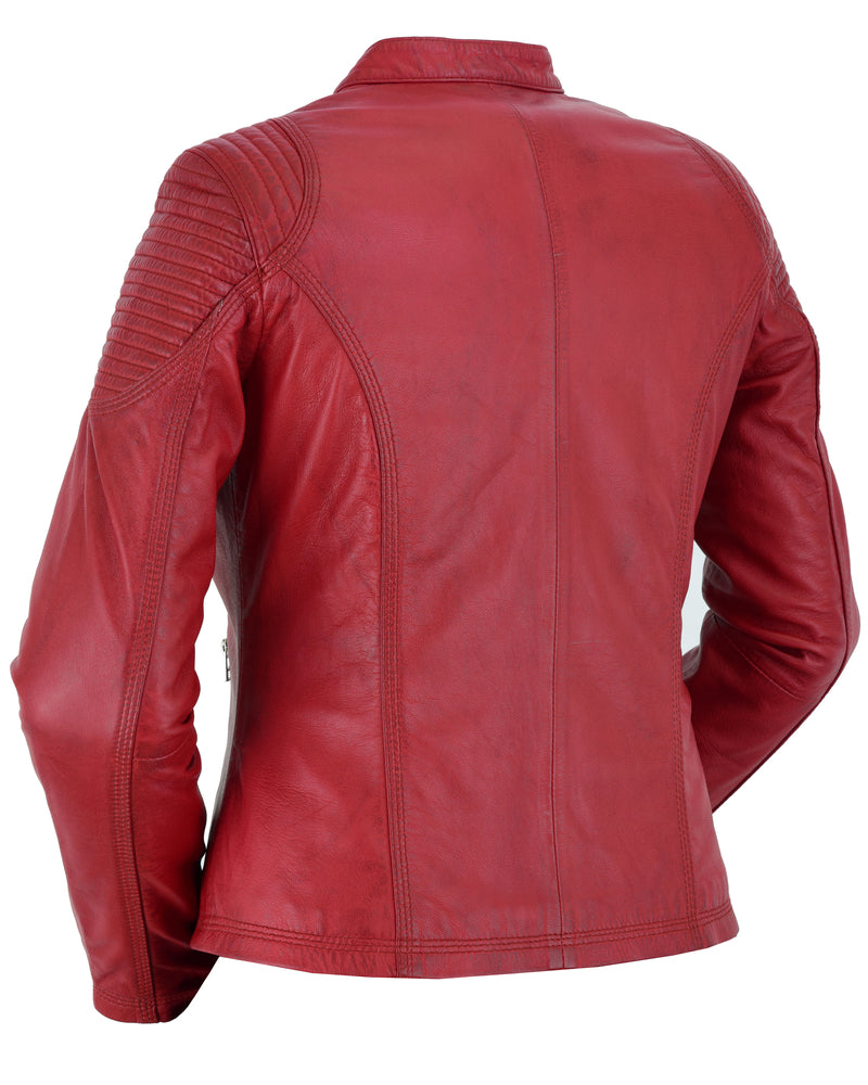 DS5501 Cabernet - Women's Fashion Leather Jacket-Daniel Smart Mfg - Retail