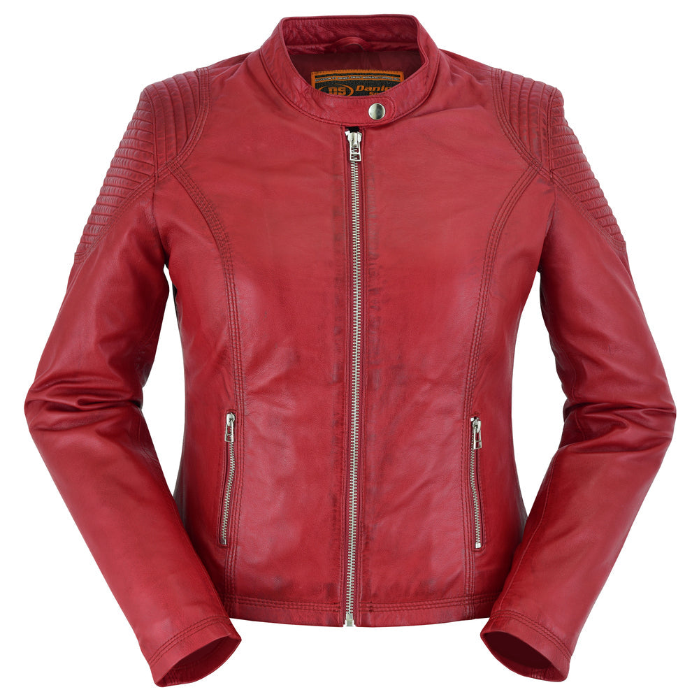 DS5501 Cabernet - Women's Fashion Leather Jacket-Daniel Smart Mfg - Retail