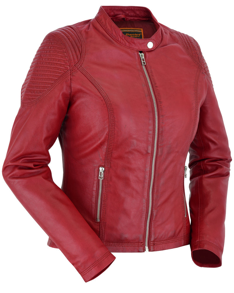 DS5501 Cabernet - Women's Fashion Leather Jacket-Daniel Smart Mfg - Retail