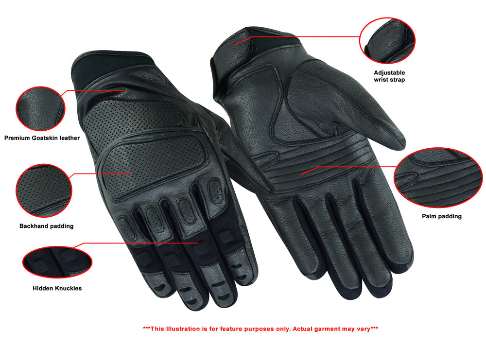 DS56 Heavy Duty Leather Sporty Glove-Daniel Smart Mfg - Retail