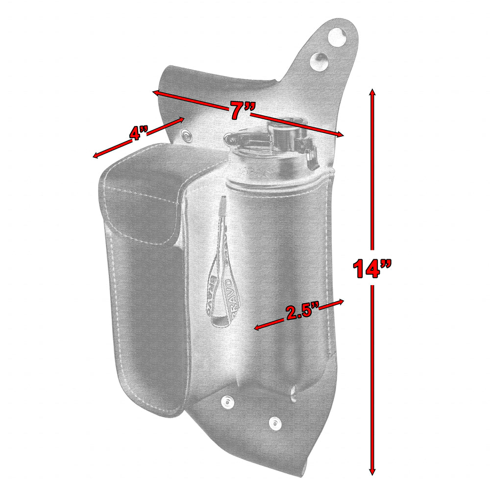 DS5826L Crash Bar Bag - Left Side-Crash Bar Bags-Daniel Smart Mfg - Retail