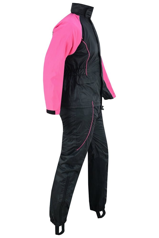 DS598PK Women's Rain Suit (Hot Pink)-Daniel Smart Mfg - Retail