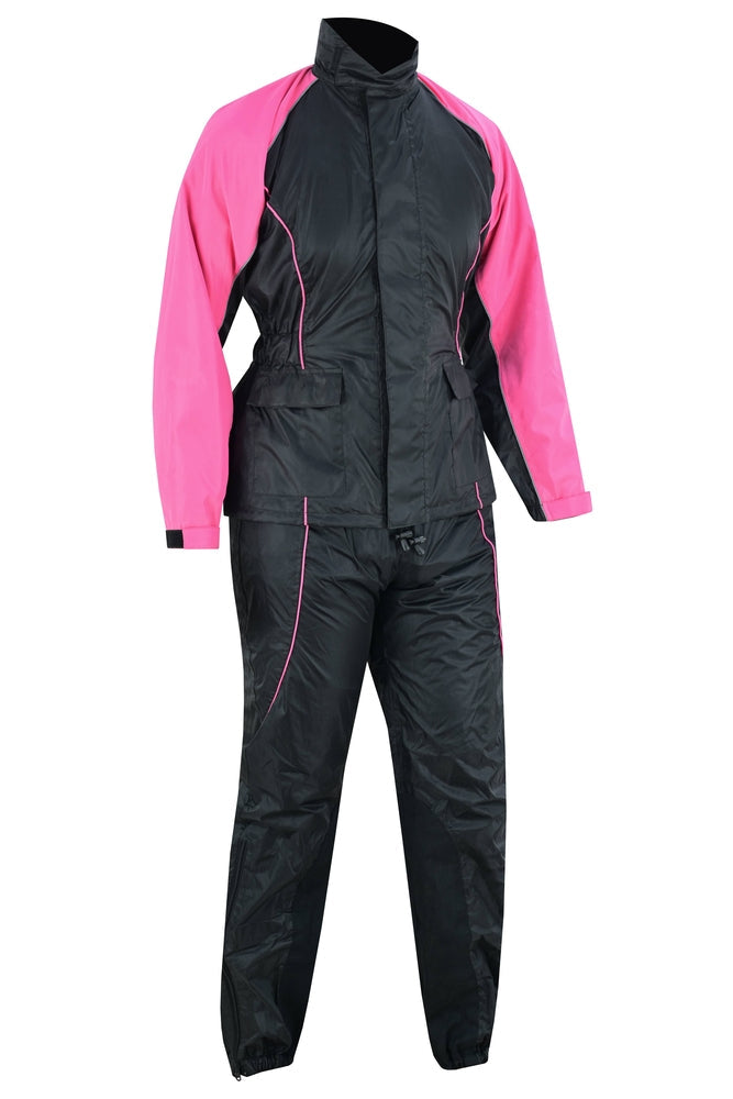 DS598PK Women's Rain Suit (Hot Pink)-Daniel Smart Mfg - Retail