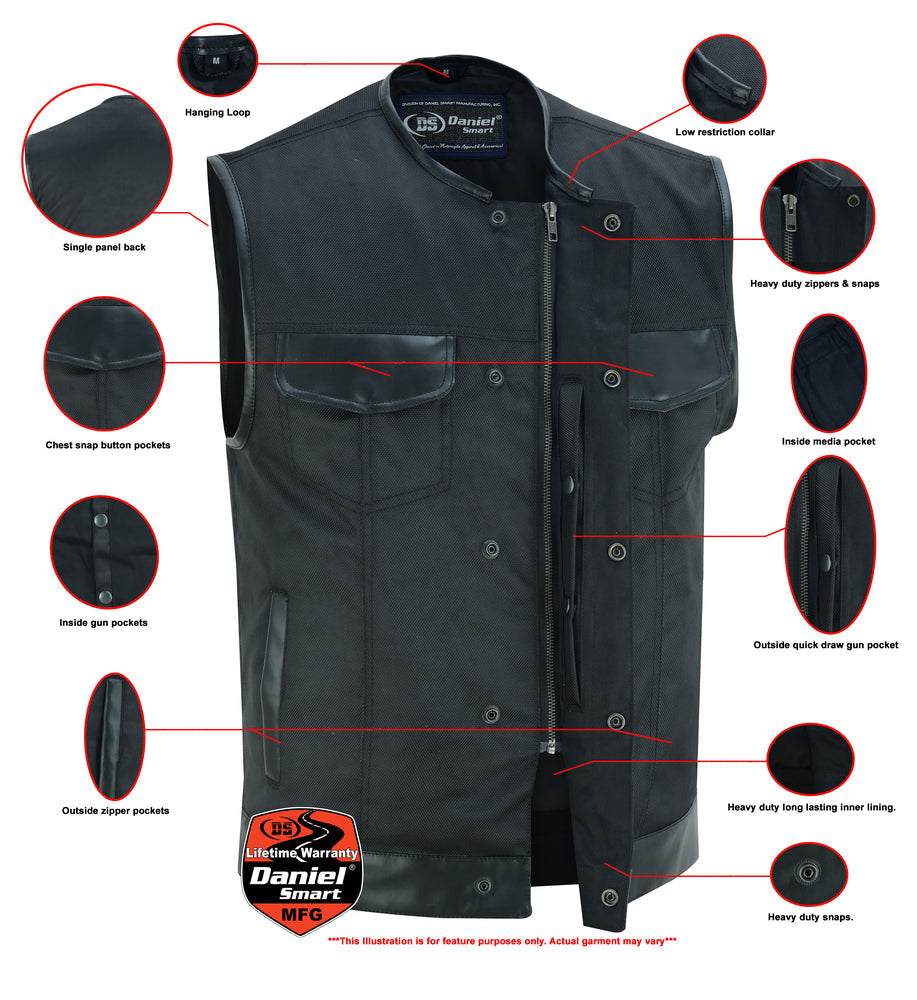 DS687 Concealed Snap Closure, Textile Material, W/O Collar & Hidden Z-Daniel Smart Mfg - Retail