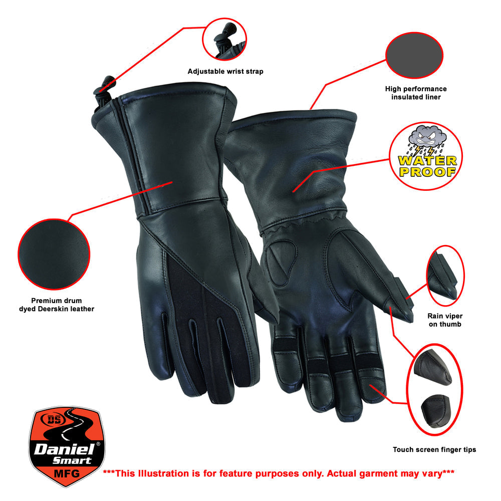 DS70 Women's Feature-Packed Deer Skin Insulated Cruiser Glove-Daniel Smart Mfg - Retail