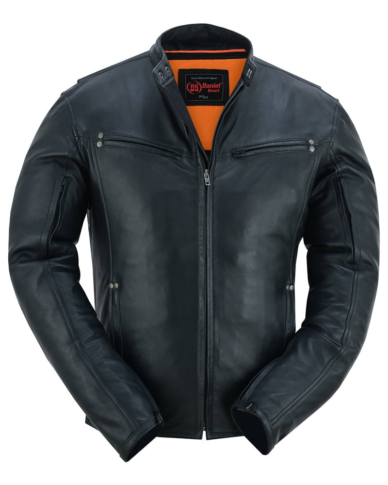 DS742 Men's Lightweight Drum Dyed Naked Lambskin Jacket-Daniel Smart Mfg - Retail