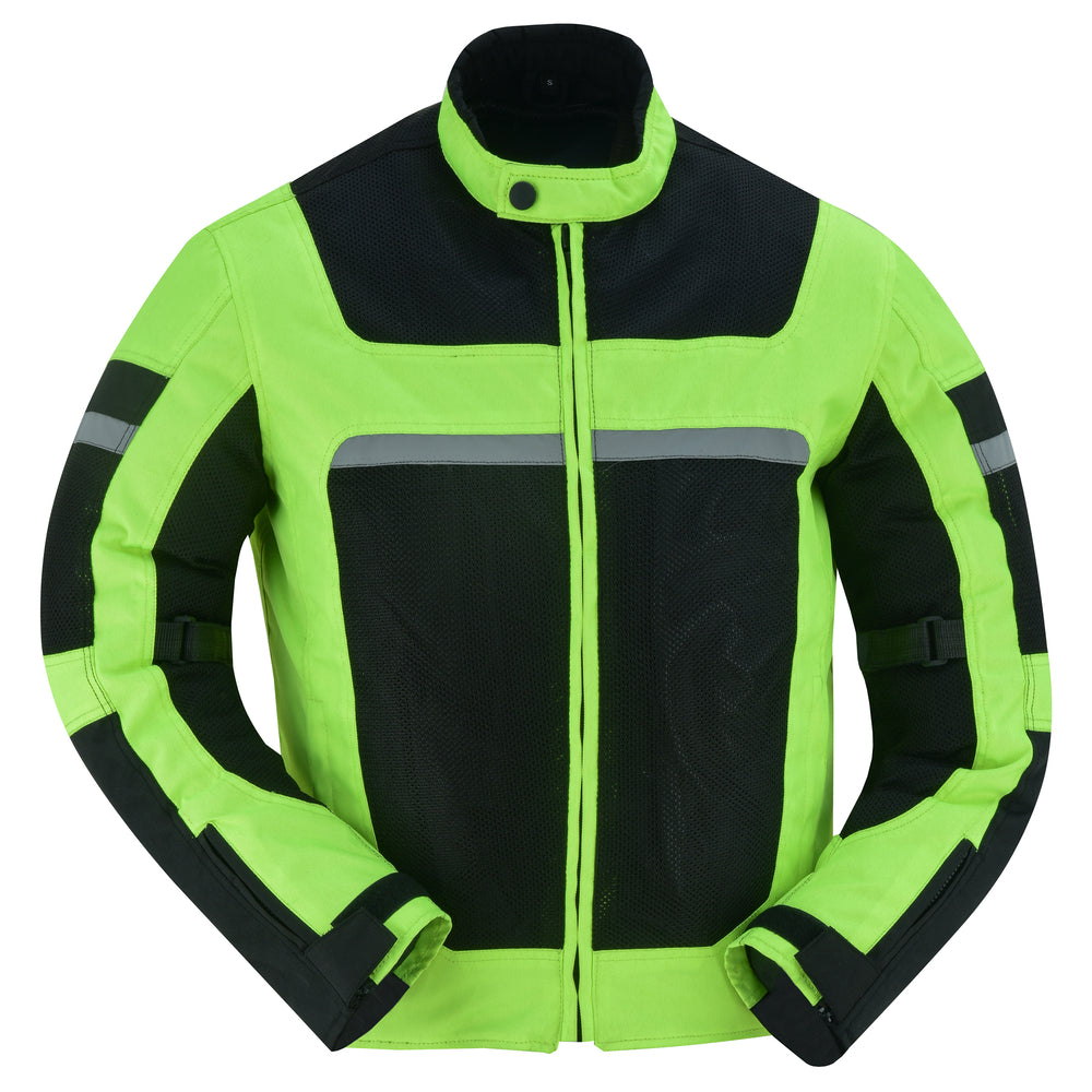 DS763 Men's Racer Mesh Jacket - High Vis-Daniel Smart Mfg - Retail