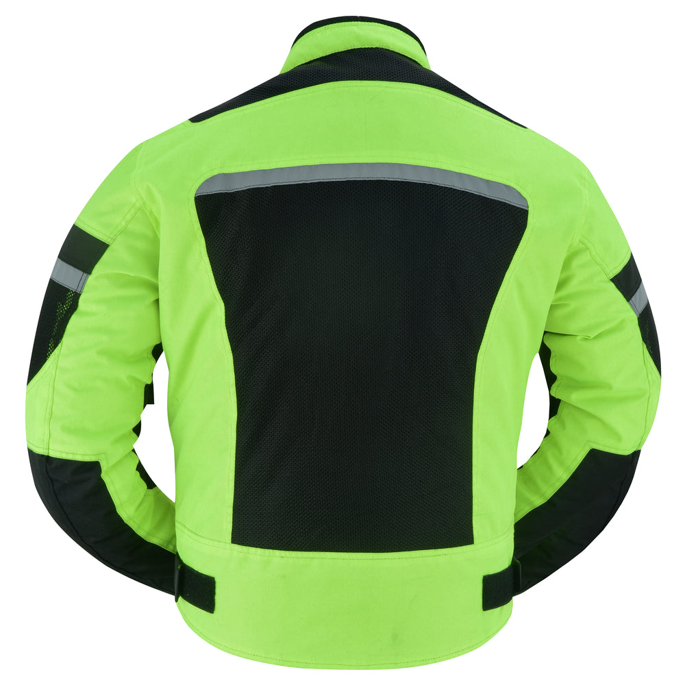 DS763 Men's Racer Mesh Jacket - High Vis-Daniel Smart Mfg - Retail