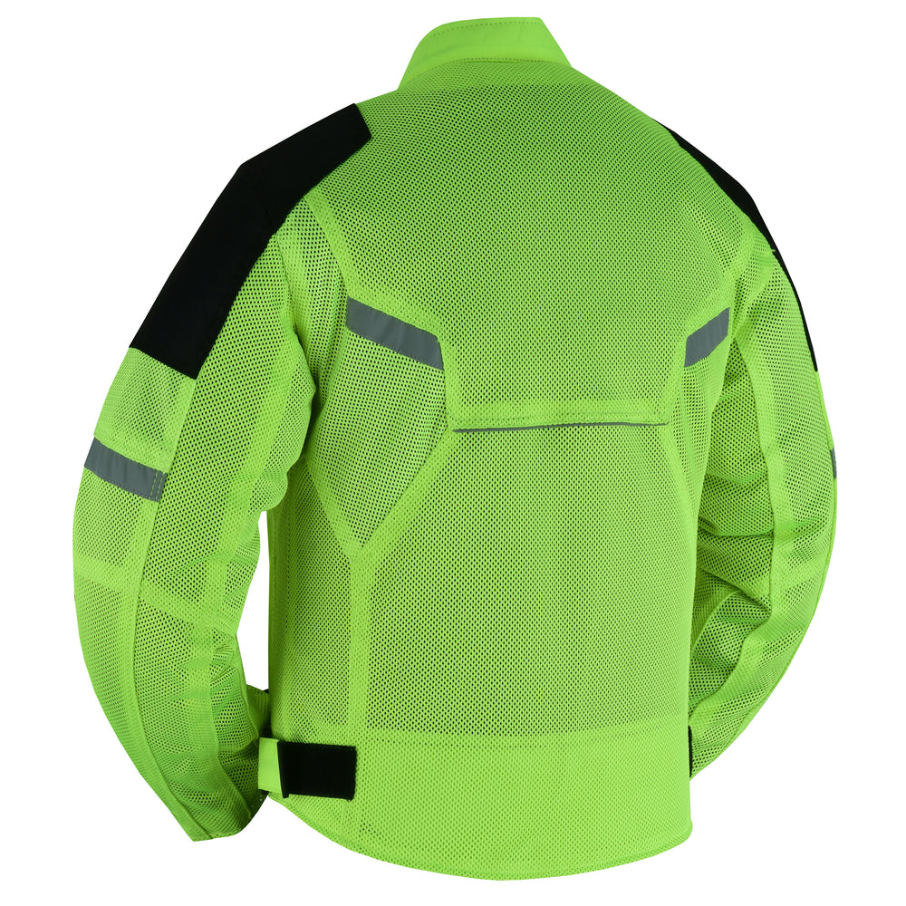 DS763 Men's Racer Mesh Jacket - High Vis-Daniel Smart Mfg - Retail