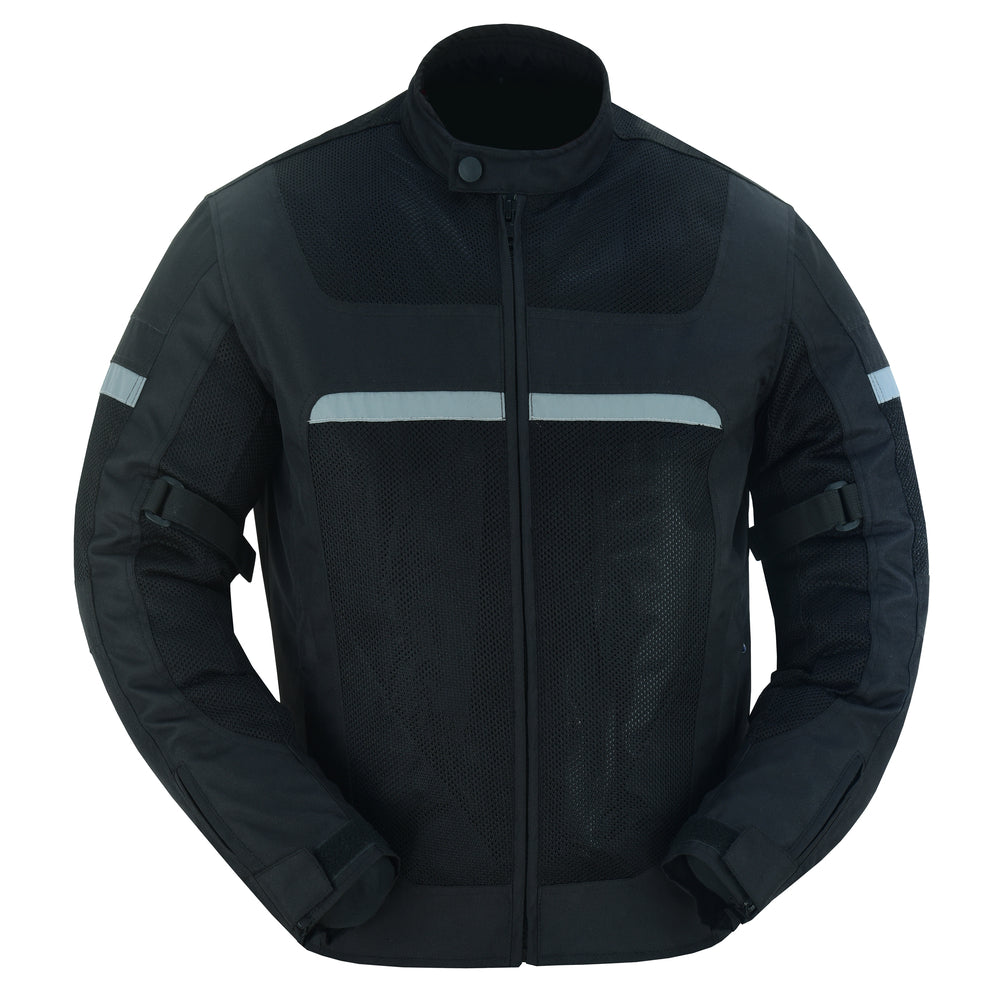 DS764 Men's Racer Mesh Jacket - Black-Daniel Smart Mfg - Retail