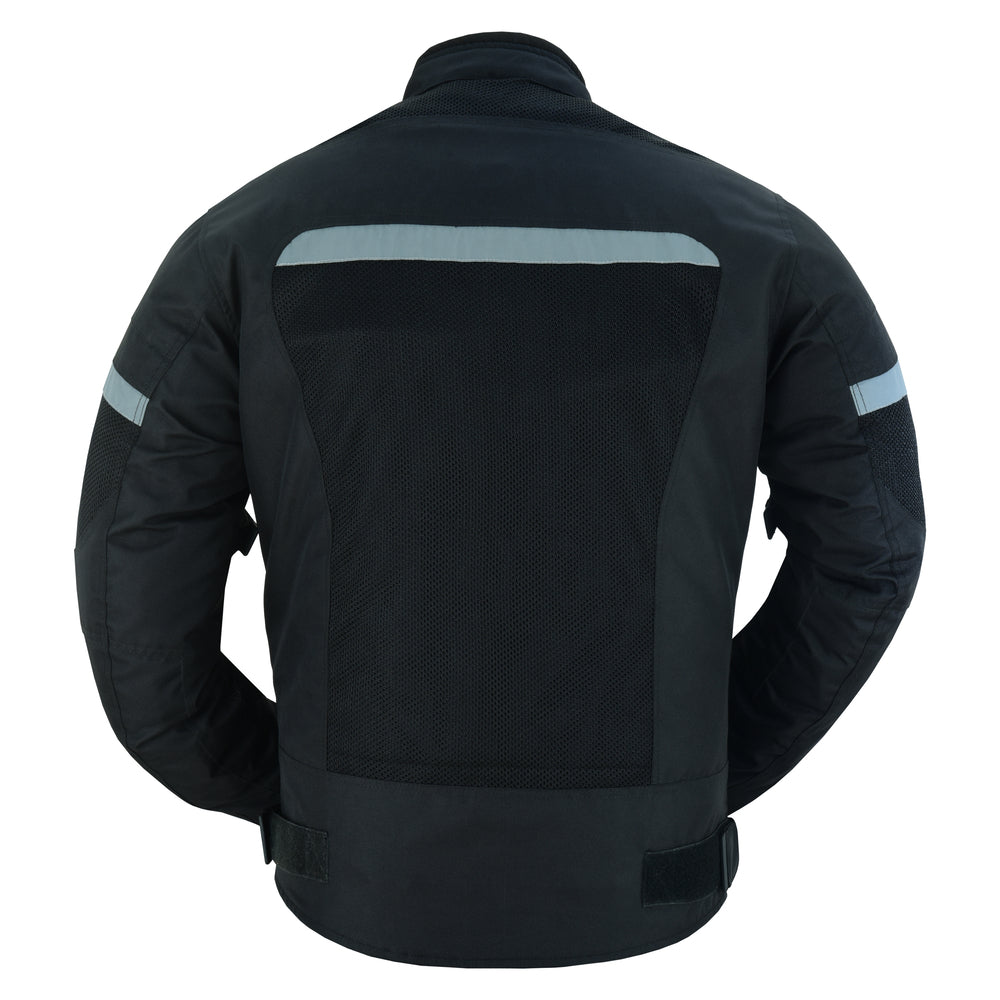 DS764 Men's Racer Mesh Jacket - Black-Daniel Smart Mfg - Retail