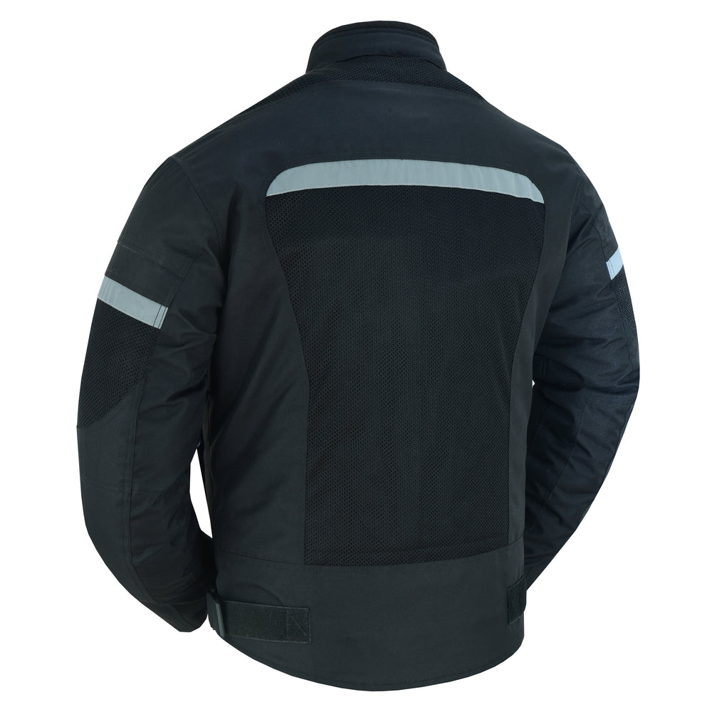 DS764 Men's Racer Mesh Jacket - Black-Daniel Smart Mfg - Retail