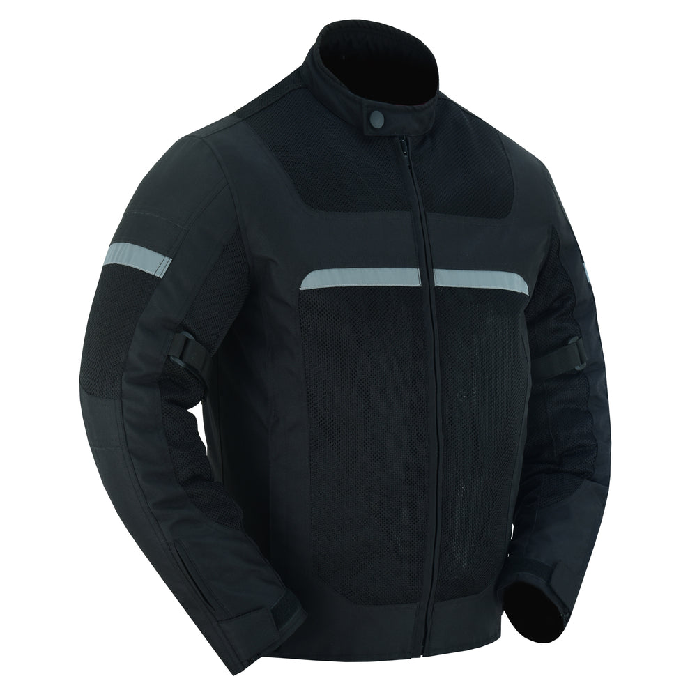 DS764 Men's Racer Mesh Jacket - Black-Daniel Smart Mfg - Retail