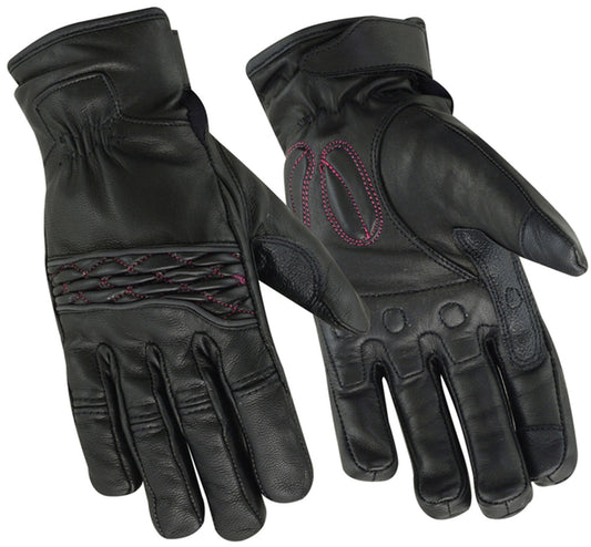 DS81 Women's Cruiser Glove (Black/Pink)-Daniel Smart Mfg - Retail