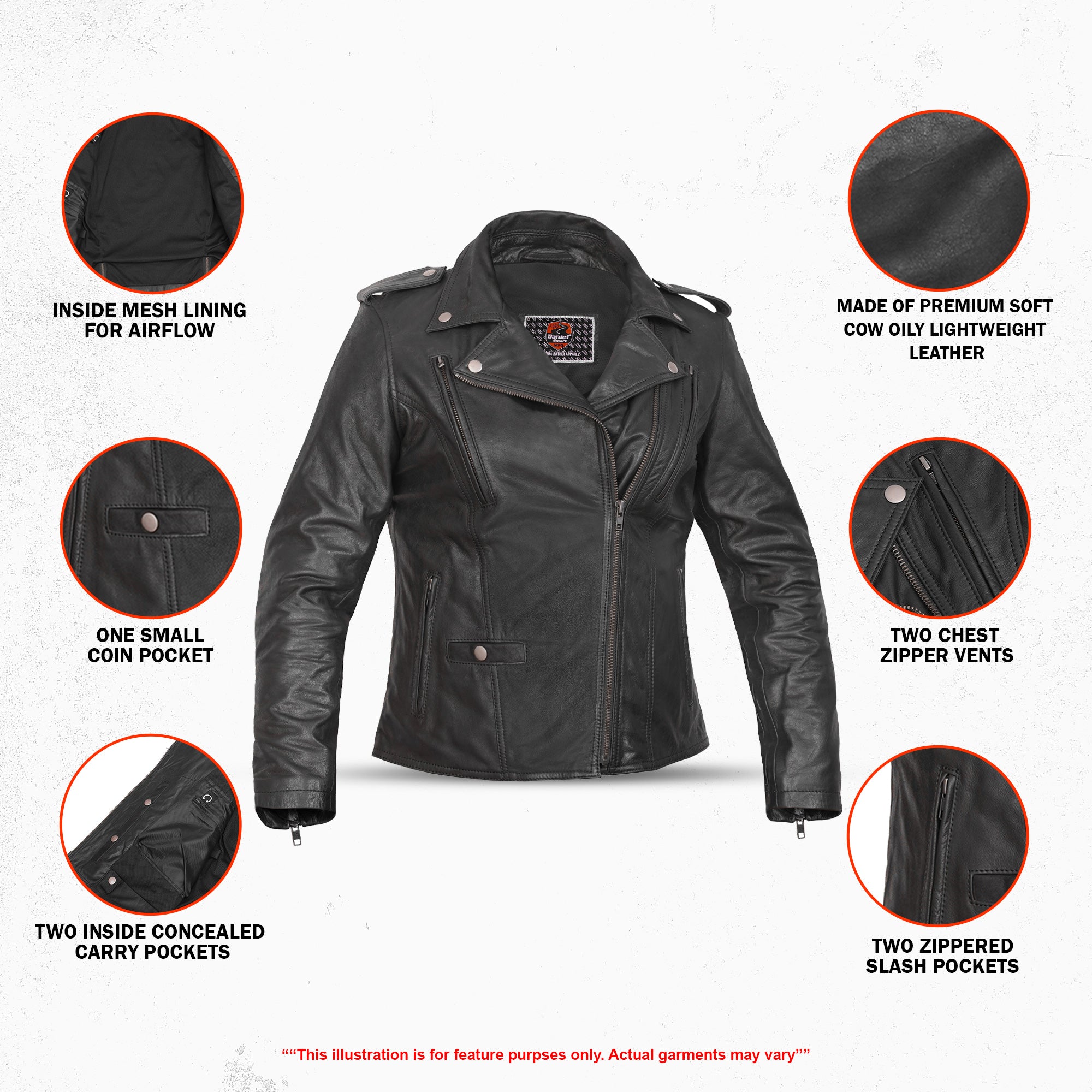 Bella Rogue - Women’s Leather Motorcycle Jacket