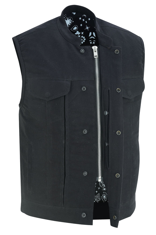 DS909 Men's Modern Utility Style Canvas Vest-Daniel Smart Mfg - Retail