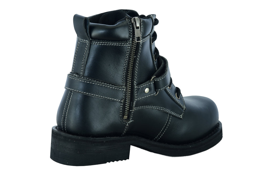 DS9766 Women's Boots with Side Zipper and Single Strap-Daniel Smart Mfg - Retail