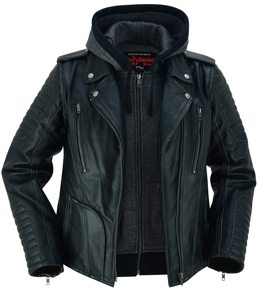 Ember Storm - Women's Leather Jacket-Womens Leather Motorcycle Jackets-Daniel Smart Mfg - Retail