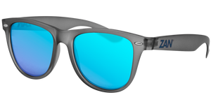 EZMT03 Minty Matte Gray Frame, Smoked Blue Mirror Lens-Sunglasses-Daniel Smart Mfg - Retail