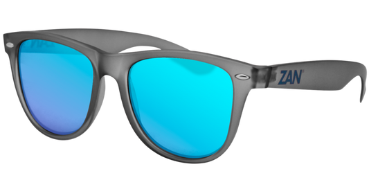 EZMT03 Minty Matte Gray Frame, Smoked Blue Mirror Lens-Daniel Smart Mfg - Retail