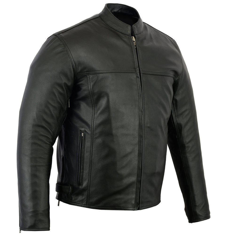 Flare - Men's Leather Motorcycle Jacket-Mens Leather Motorcycle Jackets-Daniel Smart Mfg - Retail