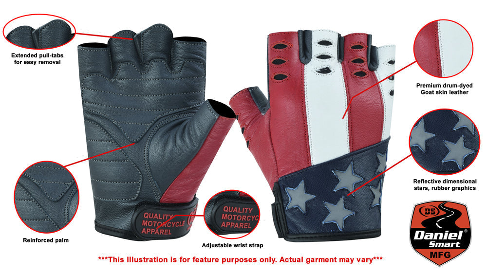 Freedom - Men's Fingerless Gloves-Mens Fingerless Gloves-Daniel Smart Mfg - Retail