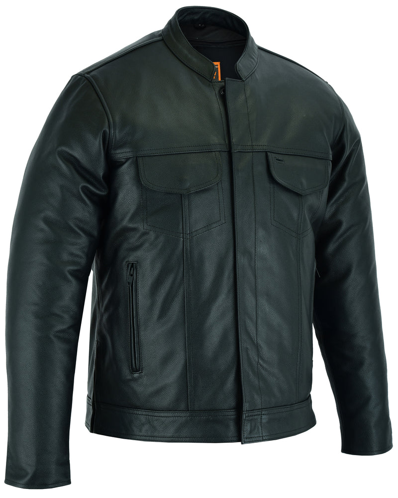 Freedom Roar - Men's Leather Motorcycle Jacket-Mens Shirts-Daniel Smart Mfg - Retail