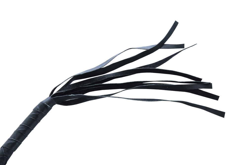 GBW201 Leather Biker Whip - Black-Get Back Whips-Daniel Smart Mfg - Retail
