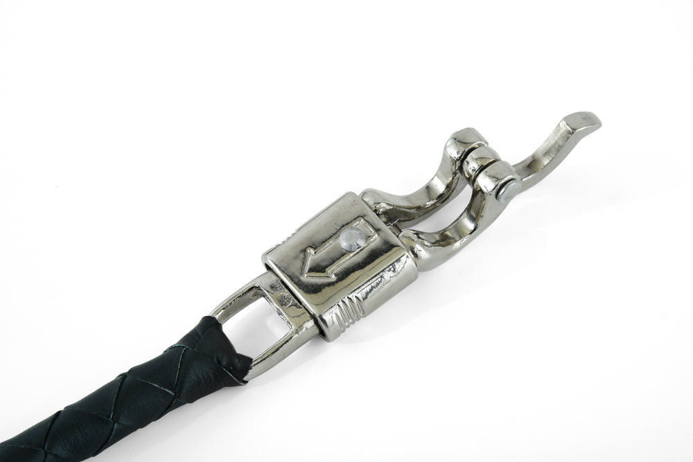GBW201 Leather Biker Whip - Black-Get Back Whips-Daniel Smart Mfg - Retail