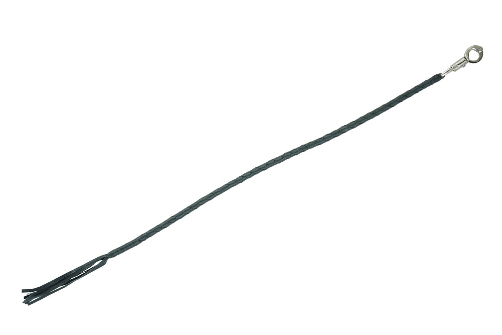 GBW201 Leather Biker Whip - Black-Get Back Whips-Daniel Smart Mfg - Retail
