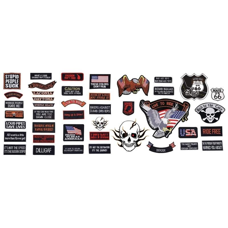 GFPATCH42 42PC Embroidered Patch Set-Daniel Smart Mfg - Retail