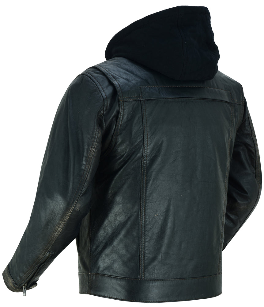 Gladius - Men's Leather Fashion Jacket-Mens Leather Motorcycle Jackets-Daniel Smart Mfg - Retail