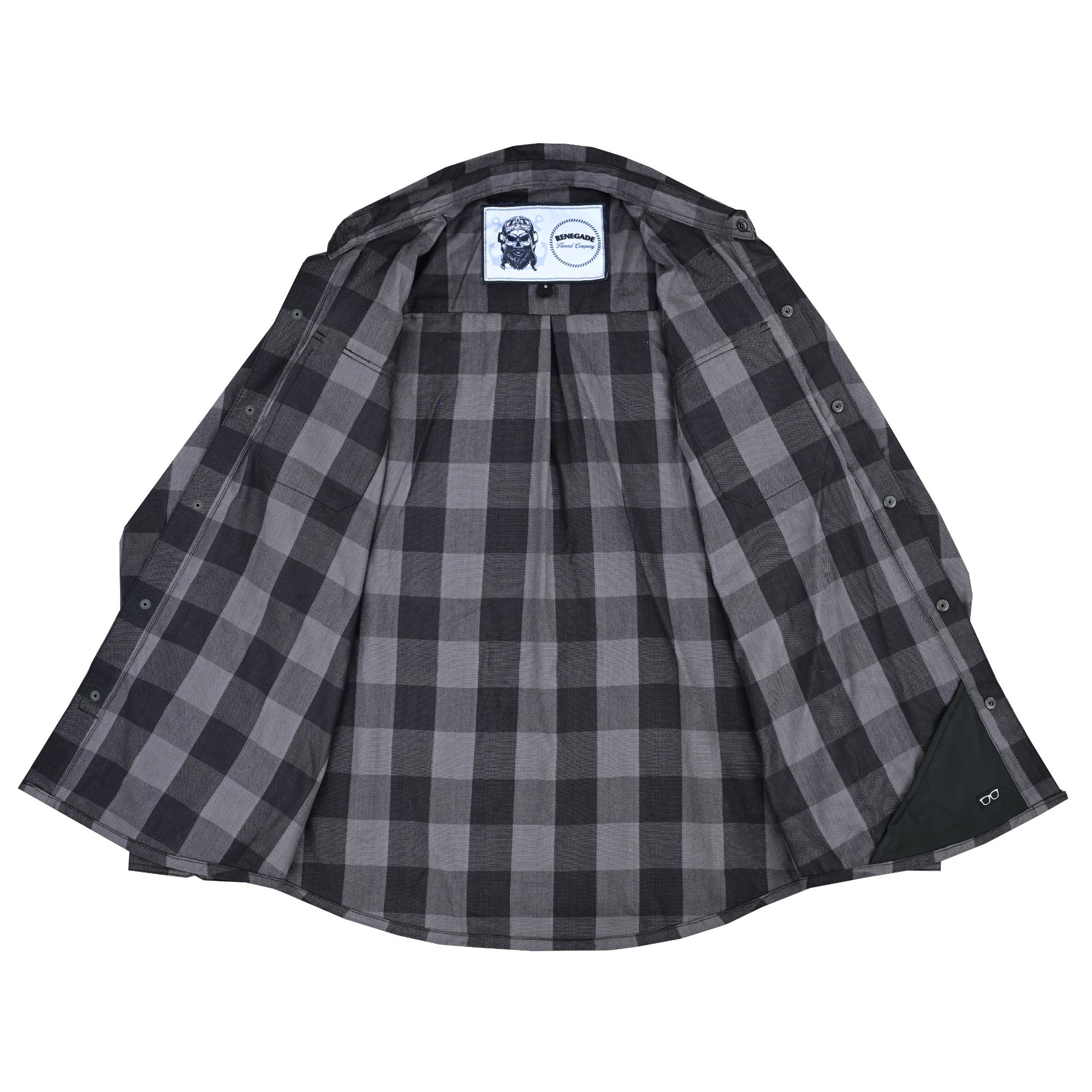 Gray warrior Mens Flannel Shirt-Flannels-Daniel Smart Mfg - Retail
