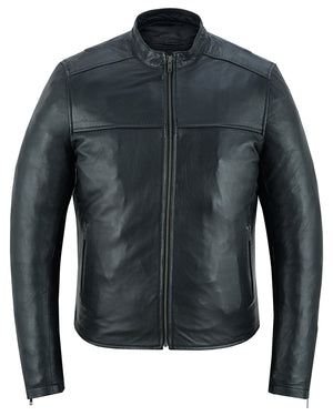 Gripster - Men's Leather Fashion Jacket-Mens Leather Motorcycle Jackets-Daniel Smart Mfg - Retail